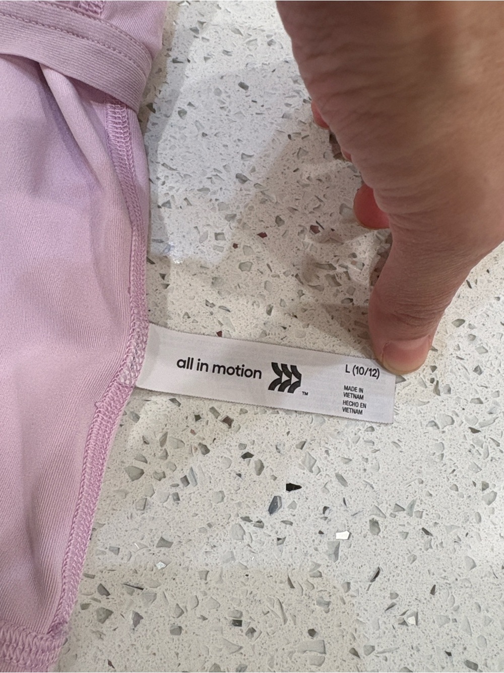 Athletic All in Motion & Athleta Works Girls' Tank Tops - white and Light Pink - Picture 8 of 8